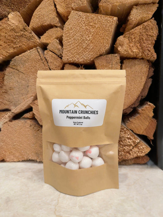 Peppermint Balls - Freeze-Dried Taffy Treats